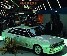 Im März 1980 sorgte ein allradgetriebenes, sportliches Coupé für gewaltiges Aufsehen auf dem Audi Stand beim Genfer Automobilsalon: Audi quattro.